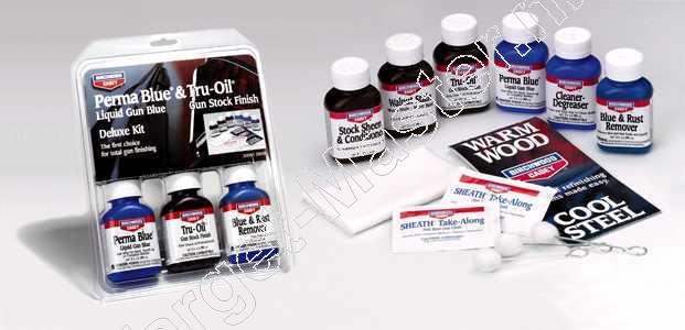 Birchwood Casey PERMA BLUE & TRU-OIL FINISHING KIT Maintainance Set for Metal and Wood